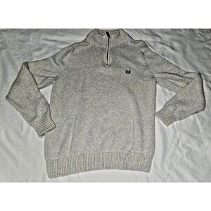 Polo Ralph Lauren Knit Cotton Estate Rib Collared 1/4 Zip Sweater Men's Small